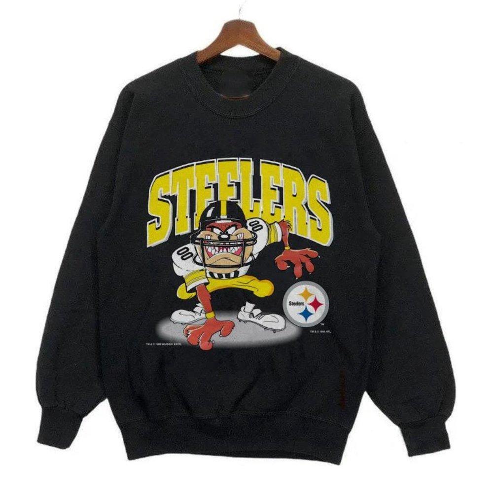 1990X Clothing 1996 Pittsburgh Steelers Looney Tunes Sweatshirt Sweater
